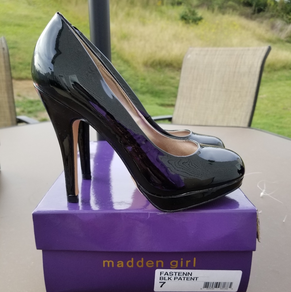 Black patent Madden Girl heels